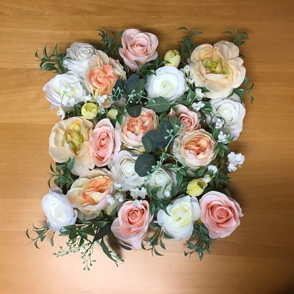 Artificial Silk Fake Rose Flower Heads Bulk Craft for Wedding Party Decor Peach - Picture 5 of 5